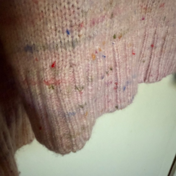 Club Monaco Ocalla Pink Knit Bell Sleeve Sweater Alpaca Wool Blend Size Small - Picture 6 of 13